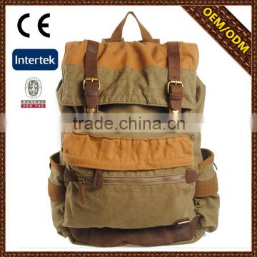 2015 new design white canvas backpack canvas backpack wholesale canvas backpack with low price