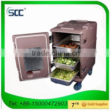 116L Hotel calefaction food container, multifunctional food container with wheels Keeping food hot
