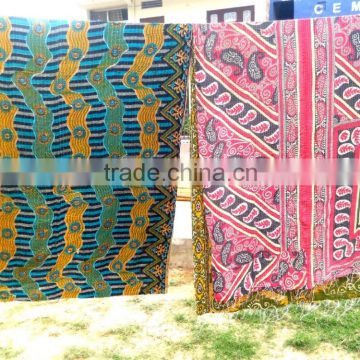 Multi design Old Vintage kantha quilt throw handmade online