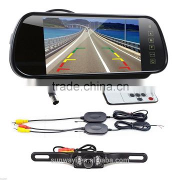 7inch car rear view mirror monitor with bluetooth and MP5