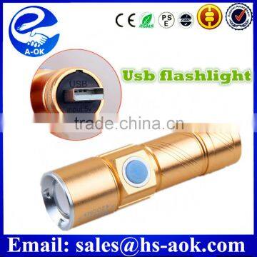 usb flashlight flash drive , solar flashlight aluminum flashlight