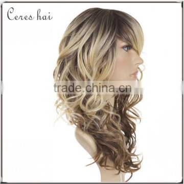 blonde long curly human hair wig 100% remy brazilian virgin hair full lace wig                        
                                                Quality Choice