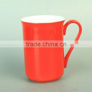 ceramic coffee red mugs, customize coffee mugs, colorful mugs