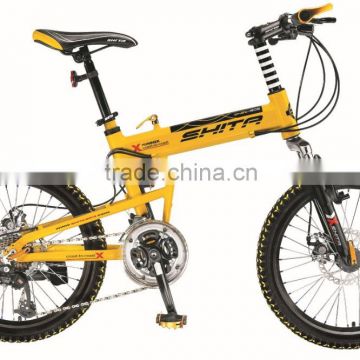 20 inch riding mountain bike shock steel folding bicycle