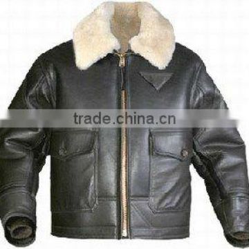 DL-1702 quality mens fashion leather jacket