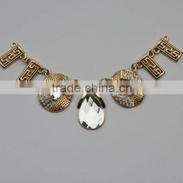 metal alloy chain with moveable clips for flat shoes ornament&moveable clips for flat dress