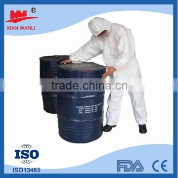 Disposable nonwoven waterproof PP protective safety coverall with elastic
