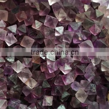 purple fluorite crystal polyhedron tumble