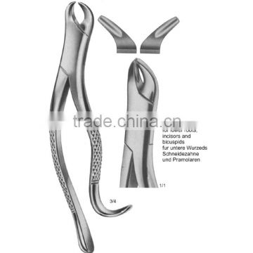 ISO Certified Tooth Extracting Forceps American Pattern, Dental instruments
