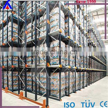 Warehouse drive in racking system stackable through in factory supplier