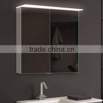 USA medicine mirror cabinet with top acrylic LED light