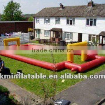 small inflatable soccer pitch