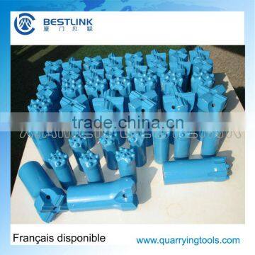 Quarrying bits for rock drilling
