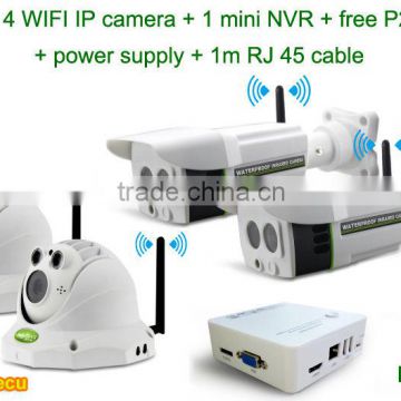 cctv system 720P 4CH HD wifi ip camera with nvr kit from Ratingsecu ( Kits B ) cctv kit wifi for home security