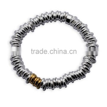 2016 Fashion jewelry stretchy round bracelet in 925 sterling silver