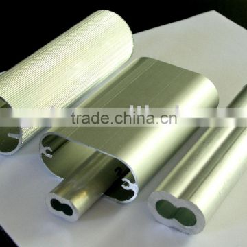 Golden anodized aluminum special pipe