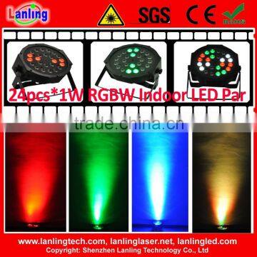 24pcs*1W RGBW Plastic Indoor LED Par Light