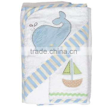 animal hooded baby towel 100% cotton