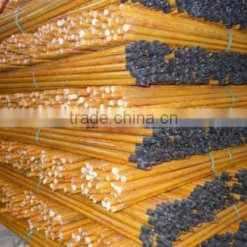 Striped Yellow Color coated Wooden Stick only from KEGO Factory origin of Vietnam