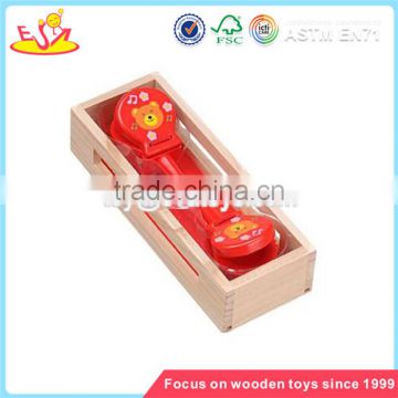 Best selling wooden Castanet toy new and popular wooden castanets toy mini kids wooden castanets toy W07I037