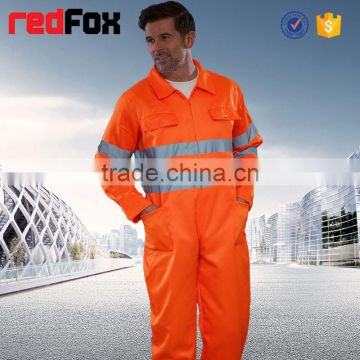 reflective safety protective fire retardant coverall