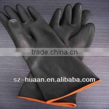 heavy duty Chemical gloves, chemical rubber gloves