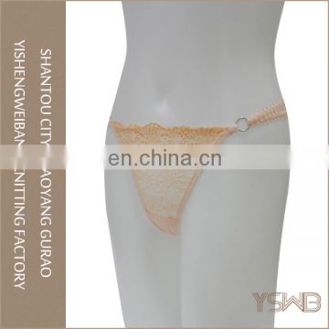 Fashion design hot selling breathable lace brazilian girls in panties