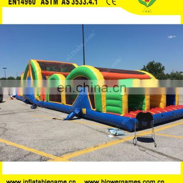 Giant outdoor inflatable obstacle course adults equipment