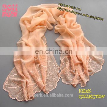 Factory price 175cmx52cm 17 colors ladies shawls scarf, can be MUSLIM HIJAB, 100% silk scarf
