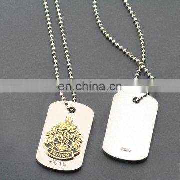 metal military dog tag for man