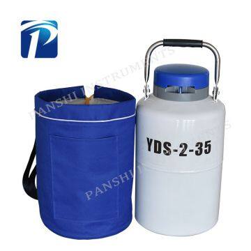 Portable small liquid nitrogen flask 2L semen dewar