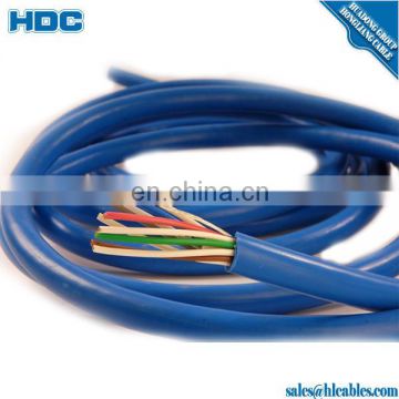 0.6/1KV XLPE insulation ROV-K 2X4mm2 shield cable flexible copper conductor PVC sheath