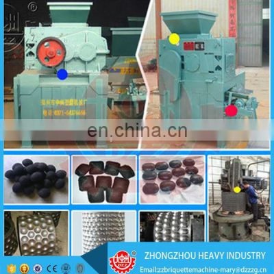 Large capacity hydraulic briquetting press for charcoal