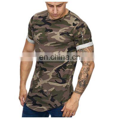 Wholesale Custom T shirt Full Body Printing 3D Printed T Shirt Men zipper Camouflage BACKWOODS O-neck Unisex tshirt