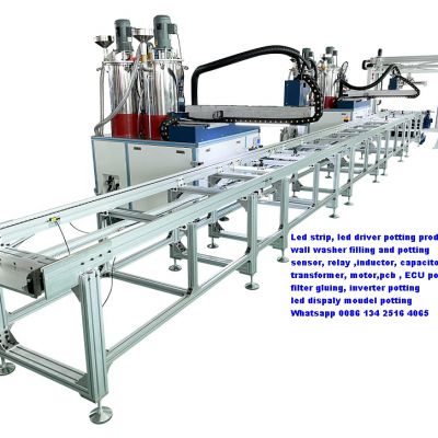 production line conveying glue dispenser smart glue dispenser AB polyurethane epoxy PU potting machine