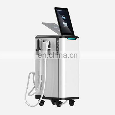 Vertical 2 in 1 abdominal muscle stimulator 360 cryolipolysis slimming machine