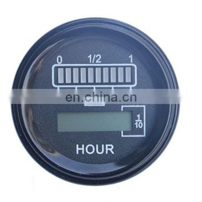 Mini Round Chinese Made 808 Hour Meter Electric Golf Cart Forklift Battery Indicator