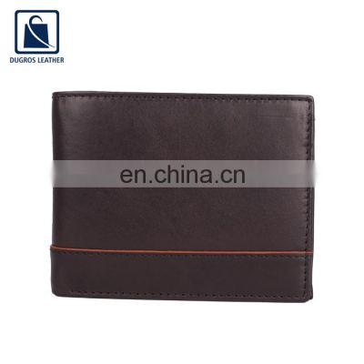 Nickle Fitting and Matching Stitching Luxury and Elegant Design Genuine Leather Men Wallet from Indian Manufacturer