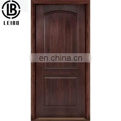 China Supplier Fancy Exterior Pivot Solid Cherry Panel Wooden Door Design