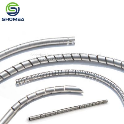 SHOMEA Customized Small Diameter Thin Wall Stainless Steel Flexible snake bone tube