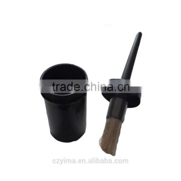 hoof oil brush with container for hoof care