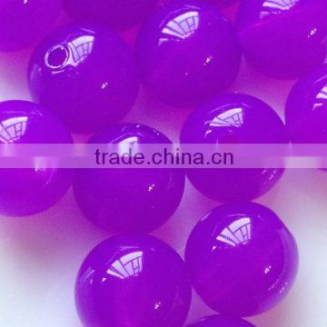 bright purple lovely Chunky Acrylic Jelly beads 20mm in stock wholesale for little girls jewelry