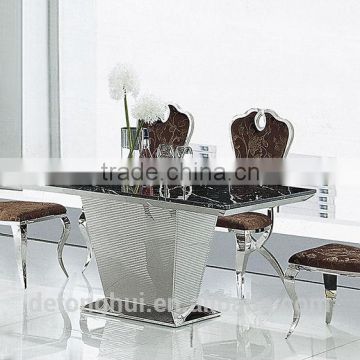 modern design marble top table and chair(CT-841# CY-621)