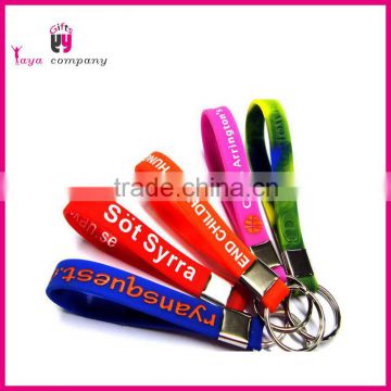 custom silicone key chain for promotion