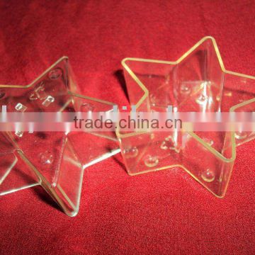stars shape plastic tealight cups