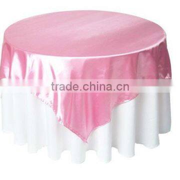 2015 Hot Sale Cheap wedding tablecloths,100%polyester tablecloth,satin overlay for weddings