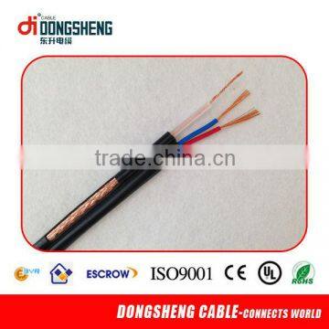 RG59 Coaxial Cable(RG59 + Power Cables for CCTV, RG59 cable, cctv cable,g59+2c cable, coaxial cable rg59, surveillance cable)