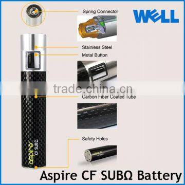 2014 Newest battery original Aspire cf Subohm battery 2000mah with carbon fiber