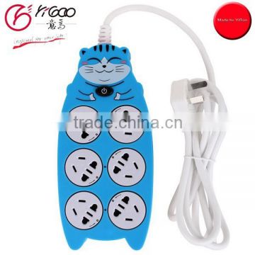 2015 new Chinese zodiac signs 6 way cartoon extension socket Smart Power Socket child safe power strip