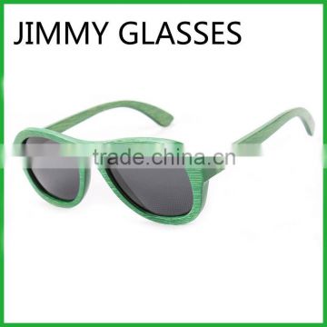 JM611 2016 Green Bamboo Polarized Wholesale Sunglasses
